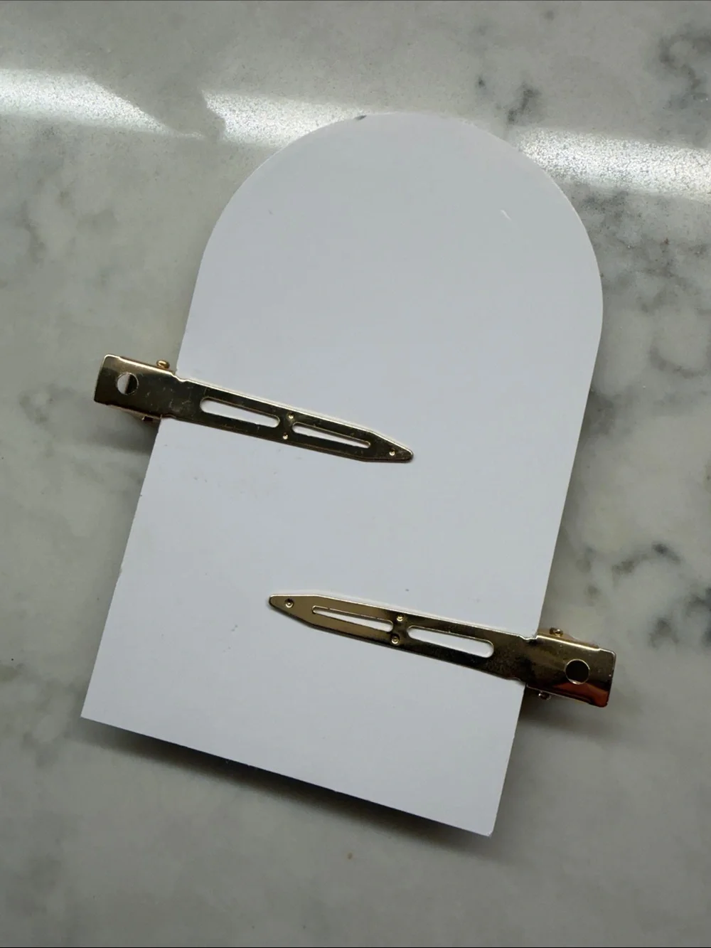 Gold Flake Clear Resin Hair Clips bridesmaid accessories